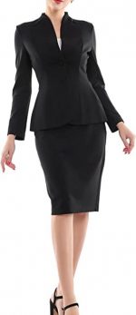 Women\'s Classic Black Business Suit